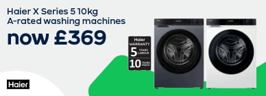 Haier X Series 5 10kg A-rated washing machines now £369