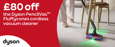 £80 off the Dyson PencilVac Fluffycones cordless vacuum cleaner
