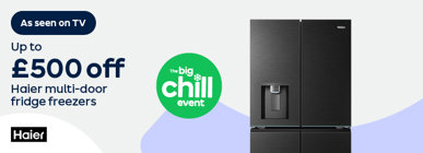 As seen on TV Up to £500 off Haier multi-door fridge freezers