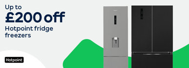 Up to £200 off Hotpoint fridge freezers