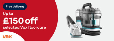 Up to £150 off selected Vax floorcare