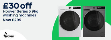 £30 off Hoover Series 5 9kg washing machines Now £299