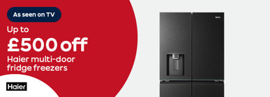 Up to £500 off Haier multi-door fridge freezers