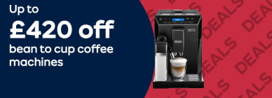 Up to £400 off bean to cup coffee machines