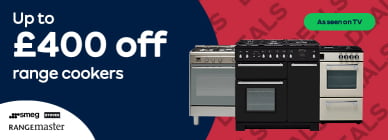 Up to £400 off range cookers.