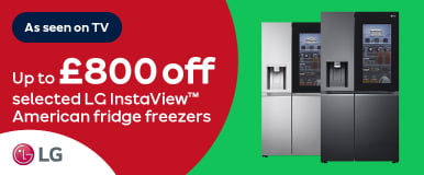 Up to £800 off selected LG InstaView American Fridge Freezers