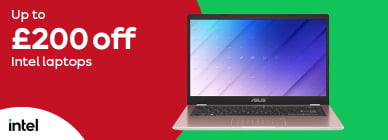 Up to £200 off Intel laptops