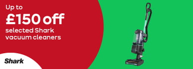 Up to £150 off selected Shark vacuum cleaners