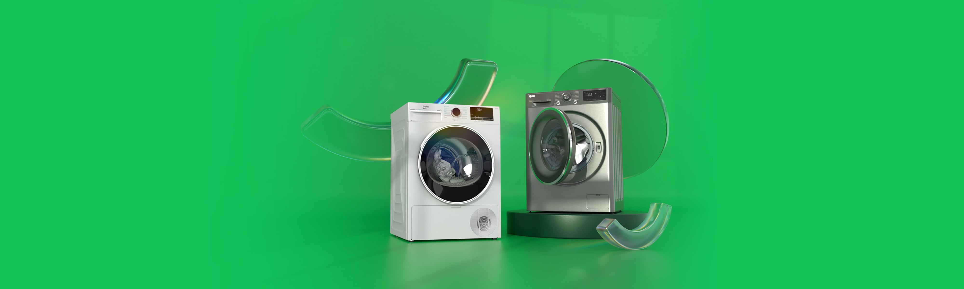 Washing Machines, Fridge Freezers, TVs and Laptops