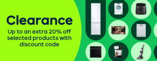 Clearance Up to an extra 20% off selected products with discount code