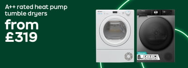 A++ rated heat pump tumble dryers from £319