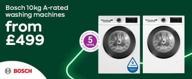 Bosch 10kg A-rated washing machines from £499