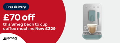 Free Delivery £70 off this Smeg bean to cup coffee machine now £329