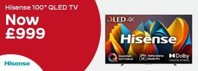 Hisense 100" QLED TV Now £999