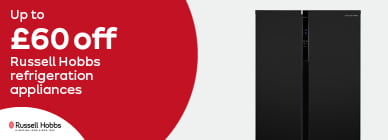 Up to £60 off Russell Hobbs refrigeration appliances