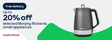 Free delivery Up to 20% off selected Morphy Richards small appliances