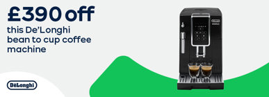 £390 off this De'Longhi bean to cup coffee machine