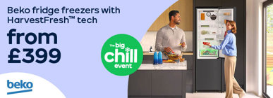 Beko fridge freezers with HarvestFresh tech from £399