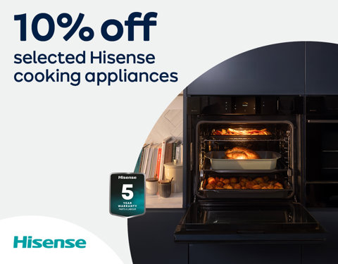 10% off selected Hisense cooking appliances