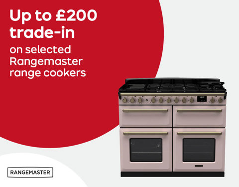 Up to £200 trade-in on selected Rangemaster range cookers
