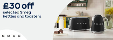 £30 off selected Smeg kettles and toasters