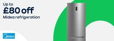 Up to £80 off Midea refrigeration