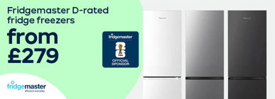 Fridgemaster D-rated fridge freezers from £279
