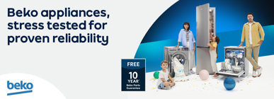 Beko appliances, stress tested for proven reliability