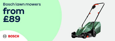Bosch lawn mowers from £89