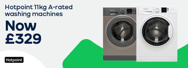 Hotpoint 11kg A-rated washing machines Now £329
