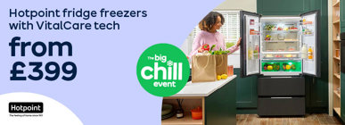 Hotpoint fridge freezers with VitalCare tech from £399