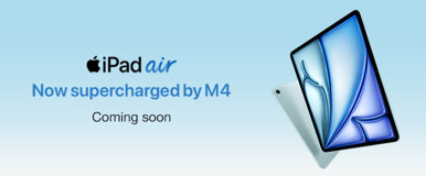 iPad air Now supercharged by M4 Coming soon